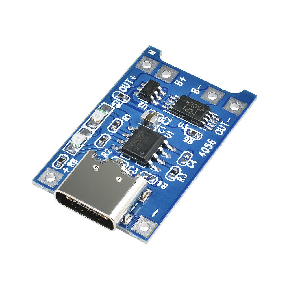 TP 4056 C-Type Li ion Battery Charger Module With Protection TP 4056 C-Type Li ion Battery Charger Module With Protection
